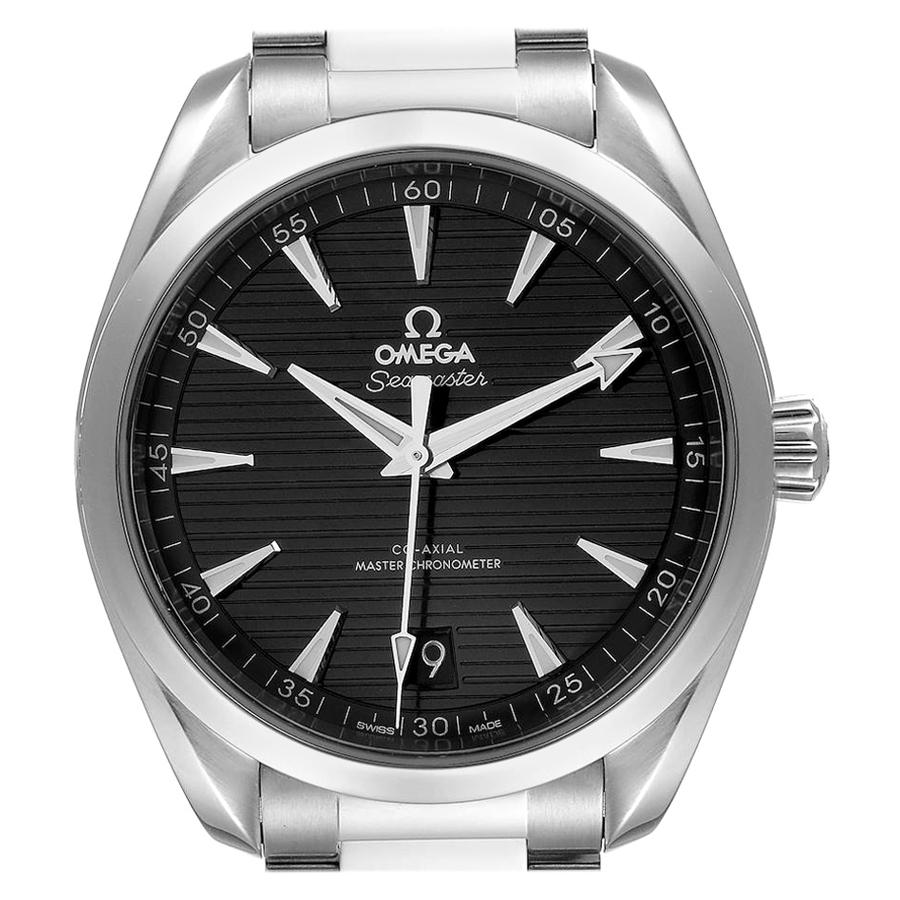 Omega Seamaster Aqua Terra Schwarzes Zifferblattuhr 220.10.41.21.01.001 Kartonkarte im Angebot