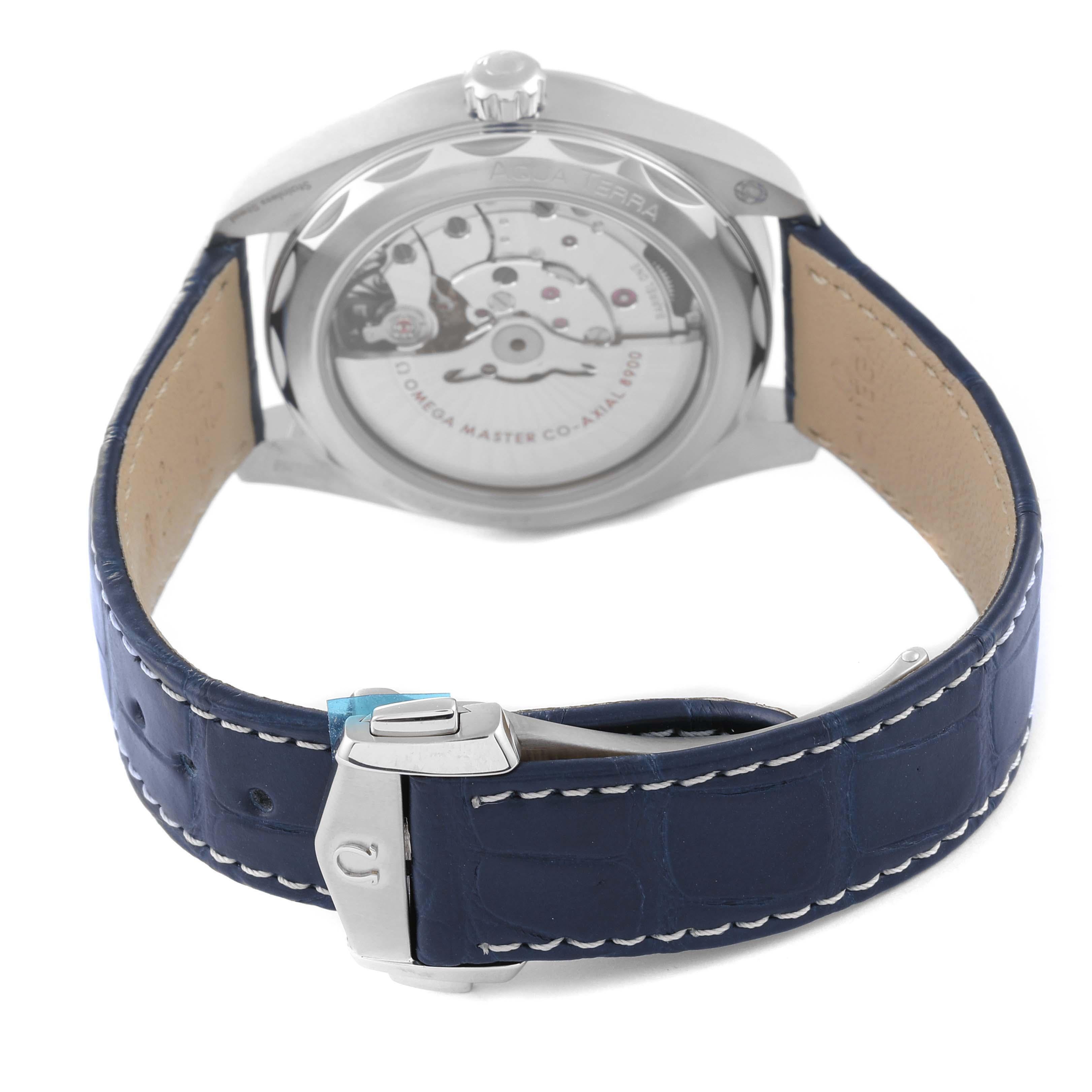 Omega Seamaster Aqua Terra Blue Dial Mens Watch 220.13.41.21.03.002 Unworn For Sale 3