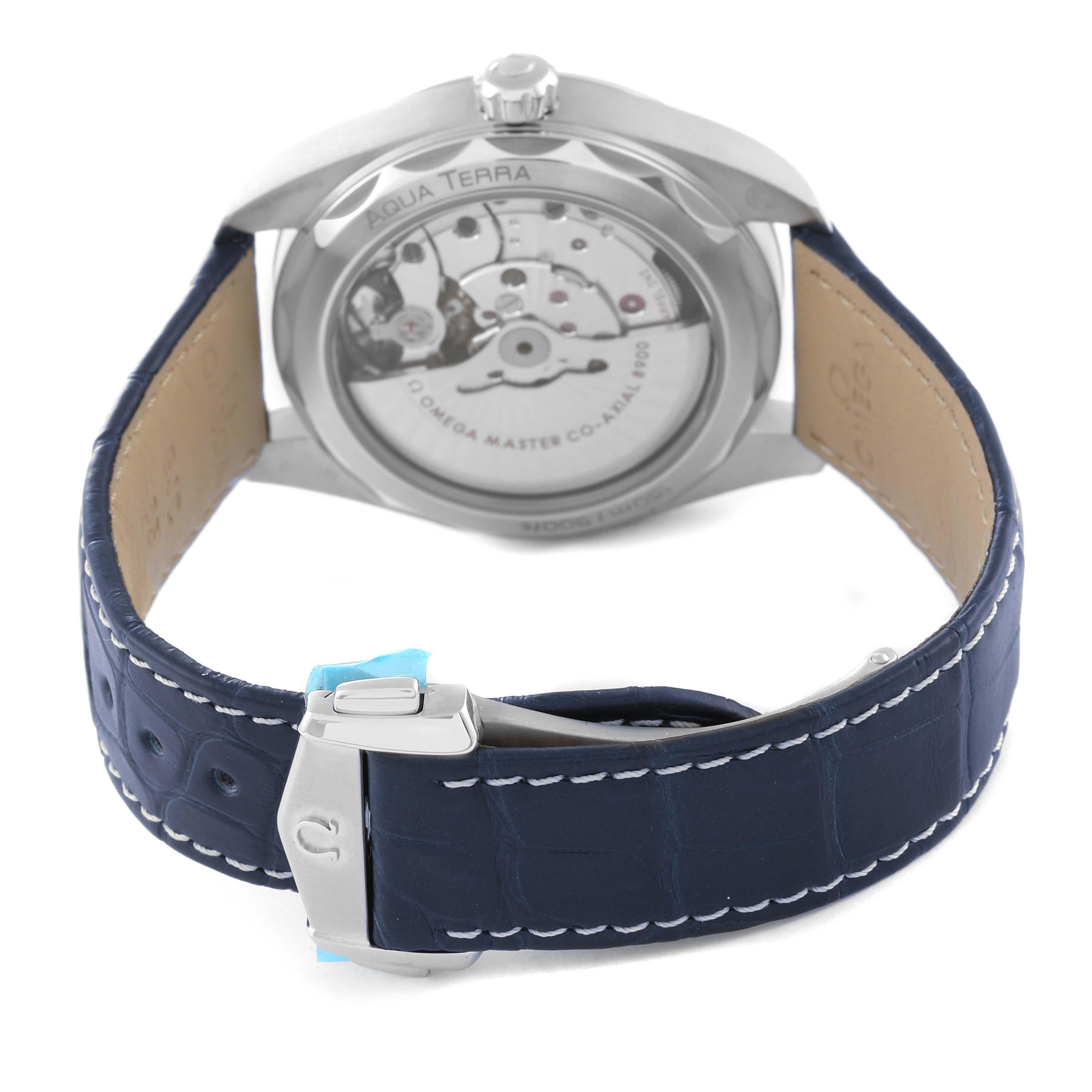 Omega Seamaster Aqua Terra Blue Dial Mens Watch 220.13.41.21.03.002 Unworn For Sale 2