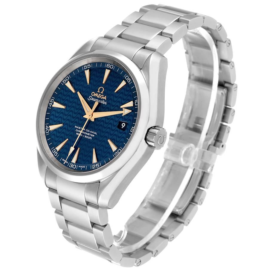 Omega Seamaster Aqua Terra blau Zifferblatt Herrenuhr 231.10.42.21.03.006 Box-Karte 1