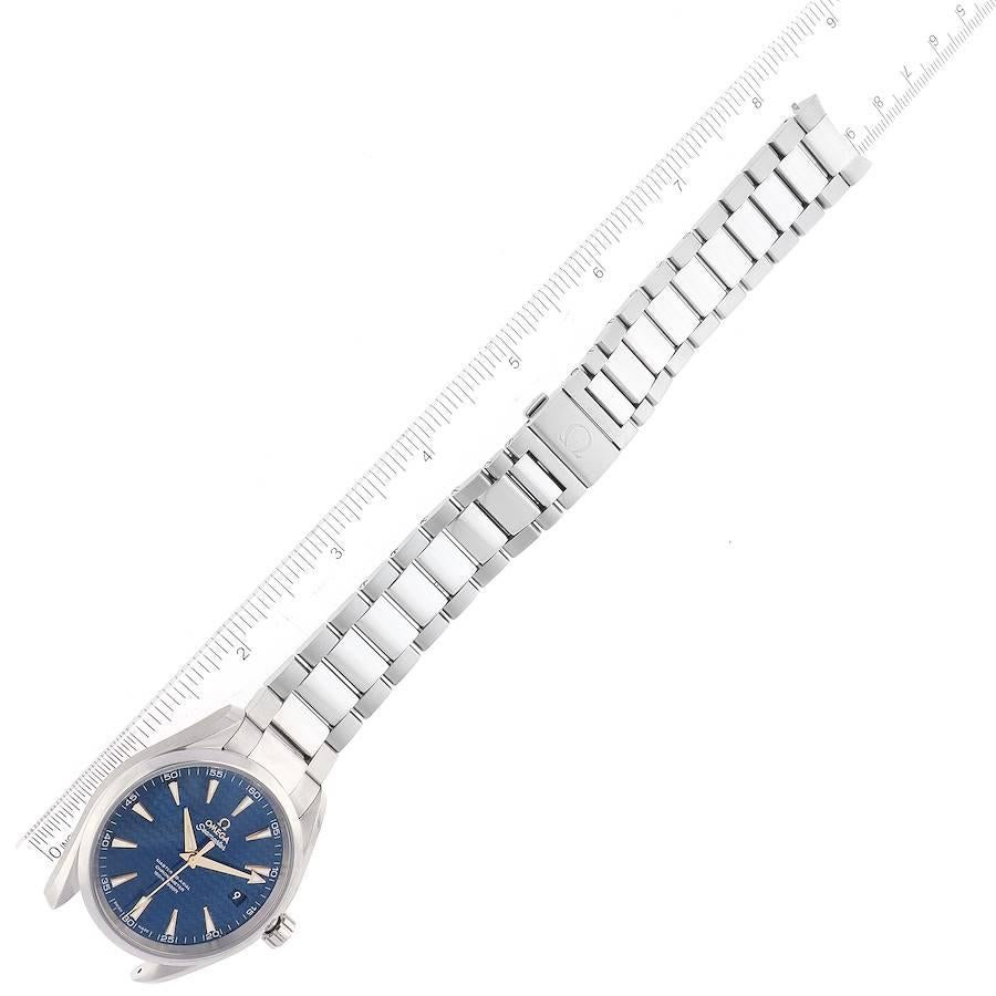 Omega Seamaster Aqua Terra blau Zifferblatt Herrenuhr 231.10.42.21.03.006 Box-Karte 5