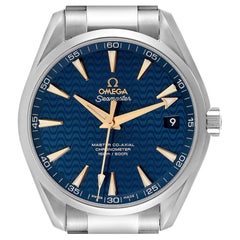 Omega Seamaster Aqua Terra Blue Dial Mens Watch 231.10.42.21.03.006 Box Card