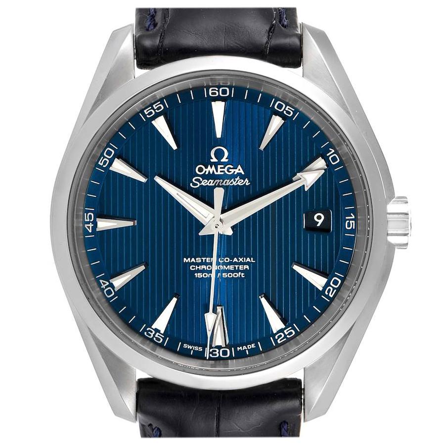 Omega Seamaster Aqua Terra Blue Dial Mens Watch 231.13.42.21.03.001 Box Card