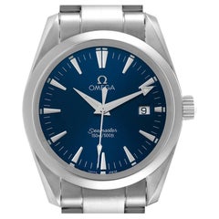 Omega Seamaster Aqua Terra Blue Dial Steel Mens Watch 2518.80.00 Card