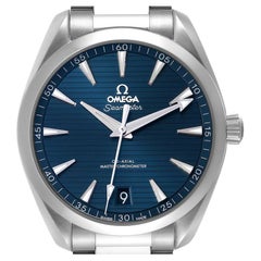 Omega Seamaster Aqua Terra Blue Dial Steel Watch 220.10.41.21.03.004 Box Card