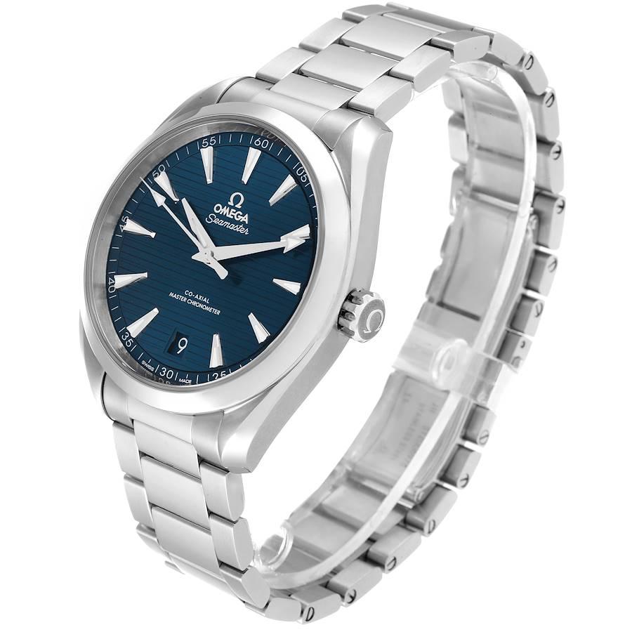 Men's Omega Seamaster Aqua Terra Blue Dial Steel Watch 220.10.41.21.03.004 Unworn