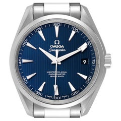 Omega Seamaster Aqua Terra Blue Dial Steel Watch 231.10.42.21.03.003 Box Card