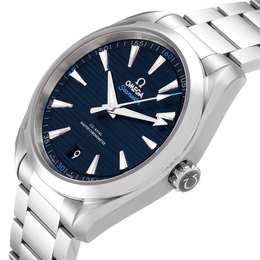 Omega Seamaster Aqua Terra Blue Dial Watch 220.10.41.21.03.001 Box Card 1