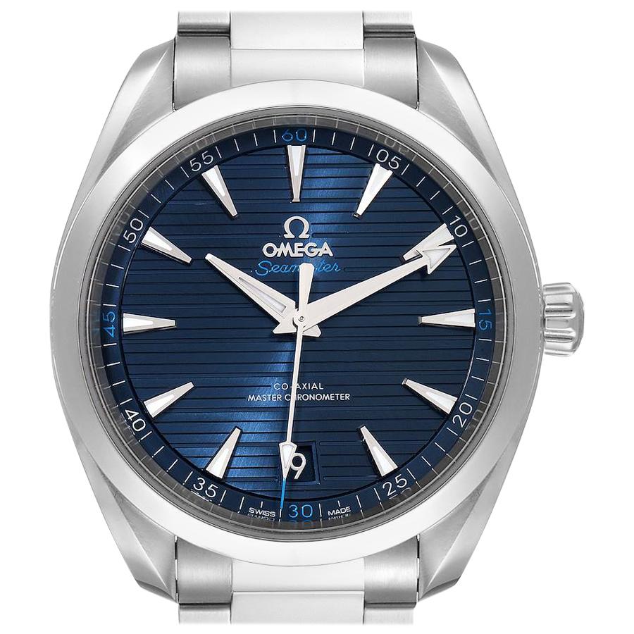 Omega Seamaster Aqua Terra Blue Dial Watch 220.10.41.21.03.001 Box Card