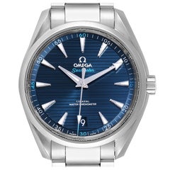 Omega Seamaster Aqua Terra Blue Dial Watch 220.10.41.21.03.001 Box Card
