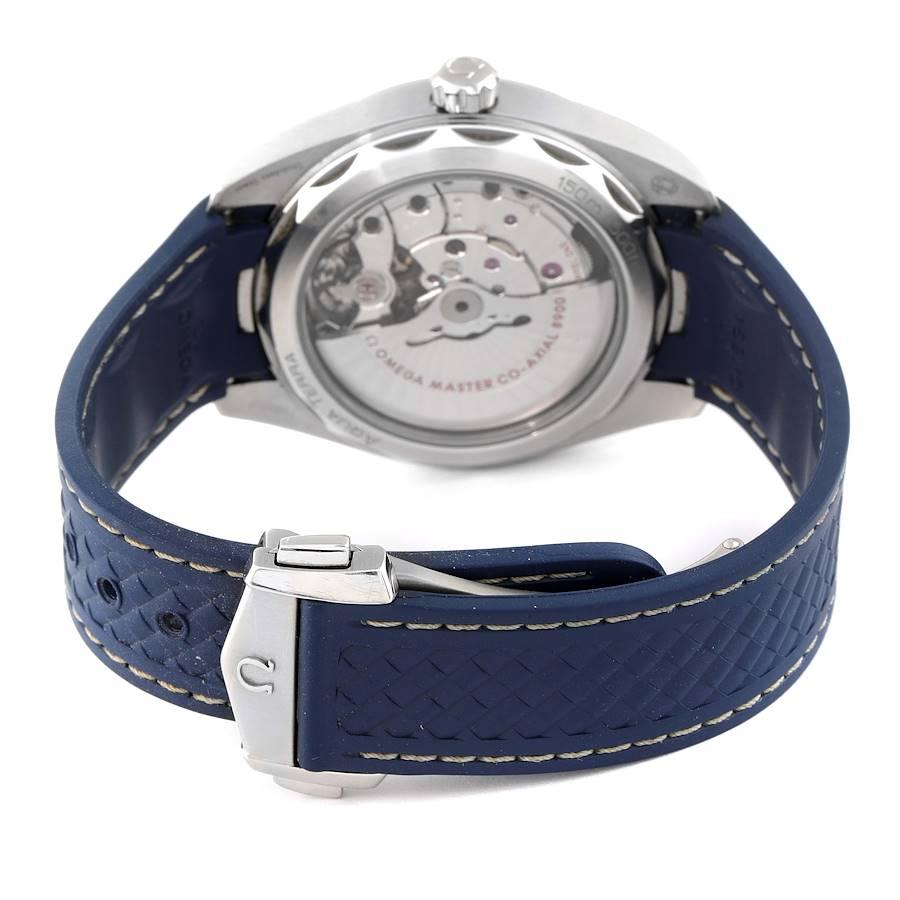 Men's Omega Seamaster Aqua Terra Blue Dial Watch 220.12.41.21.03.001 Box Card For Sale