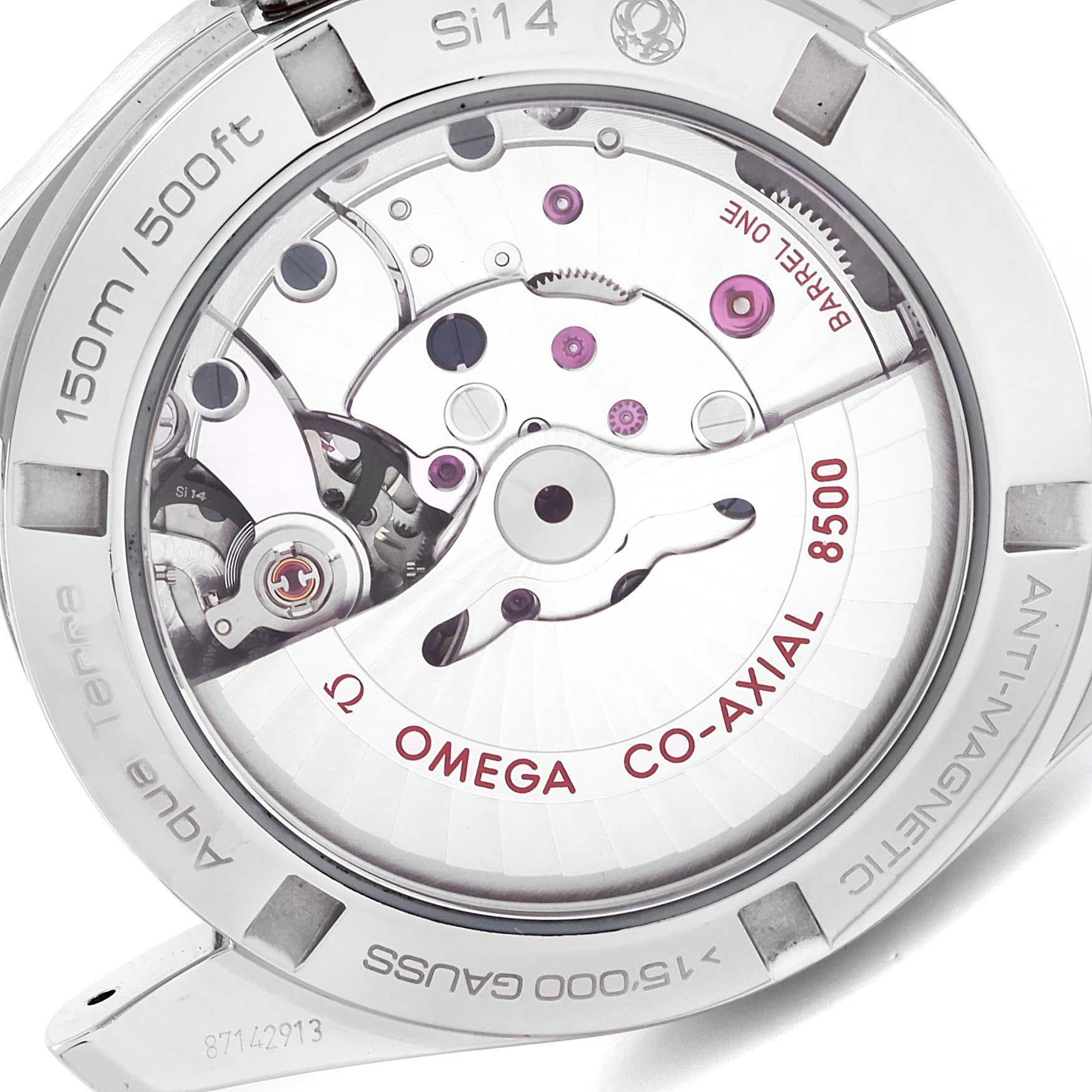 Omega Seamaster Aqua Terra Blue Dial Watch 231.10.39.21.03.002 Box Card For Sale 3