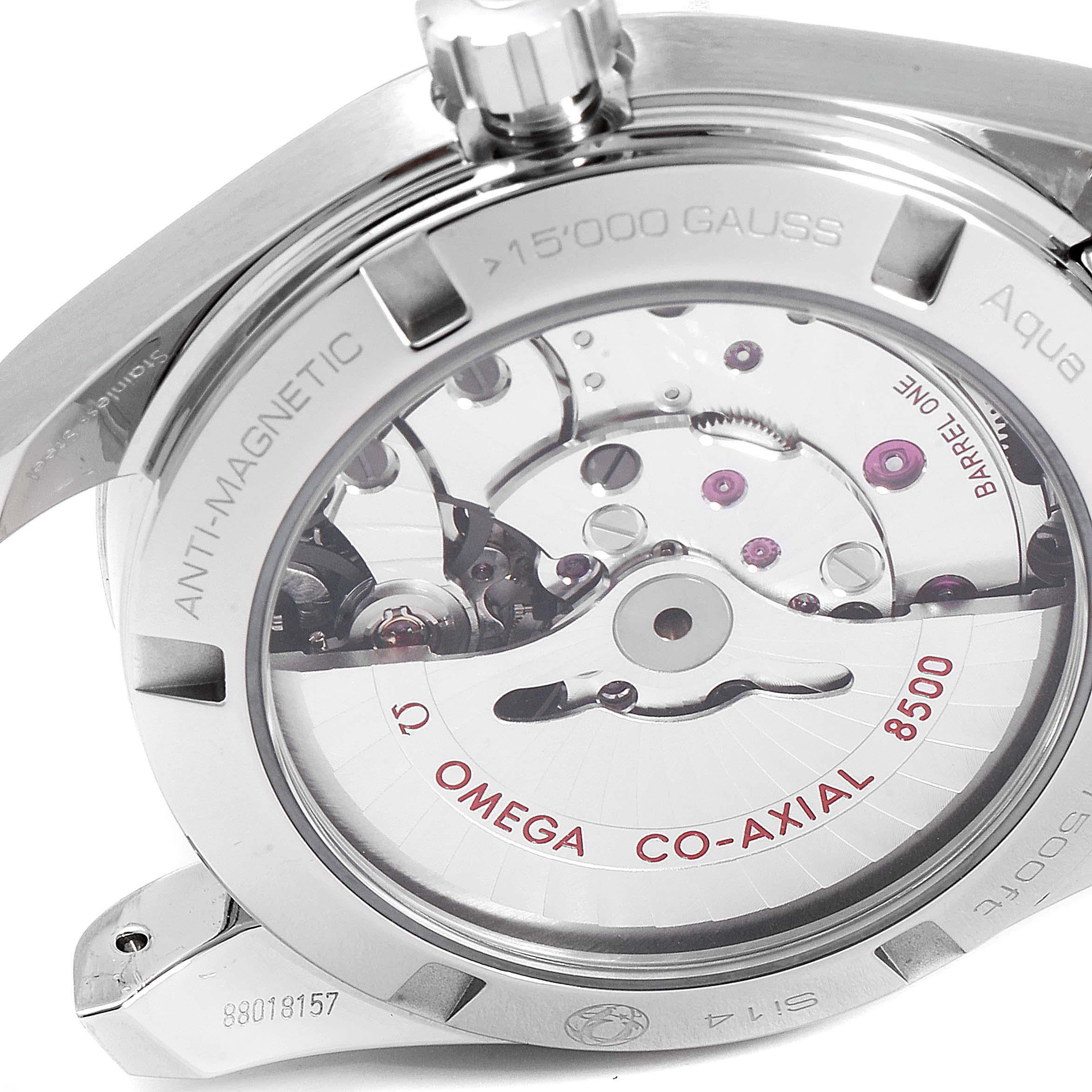 Omega Seamaster Aqua Terra Blue Dial Watch 231.10.39.21.03.002 Box Card For Sale 3