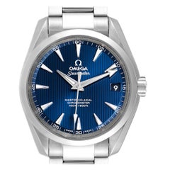 Omega Seamaster Aqua Terra Blue Dial Watch 231.10.39.21.03.002 Box Card