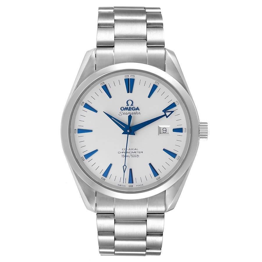 Omega Seamaster Aqua Terra Blue Hands Steel Mens Watch 2502.33.00