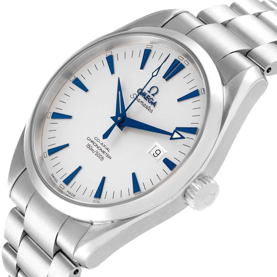 Omega Seamaster Aqua Terrablaue Stahl-Herrenuhr 2502.33,00 im Angebot 2