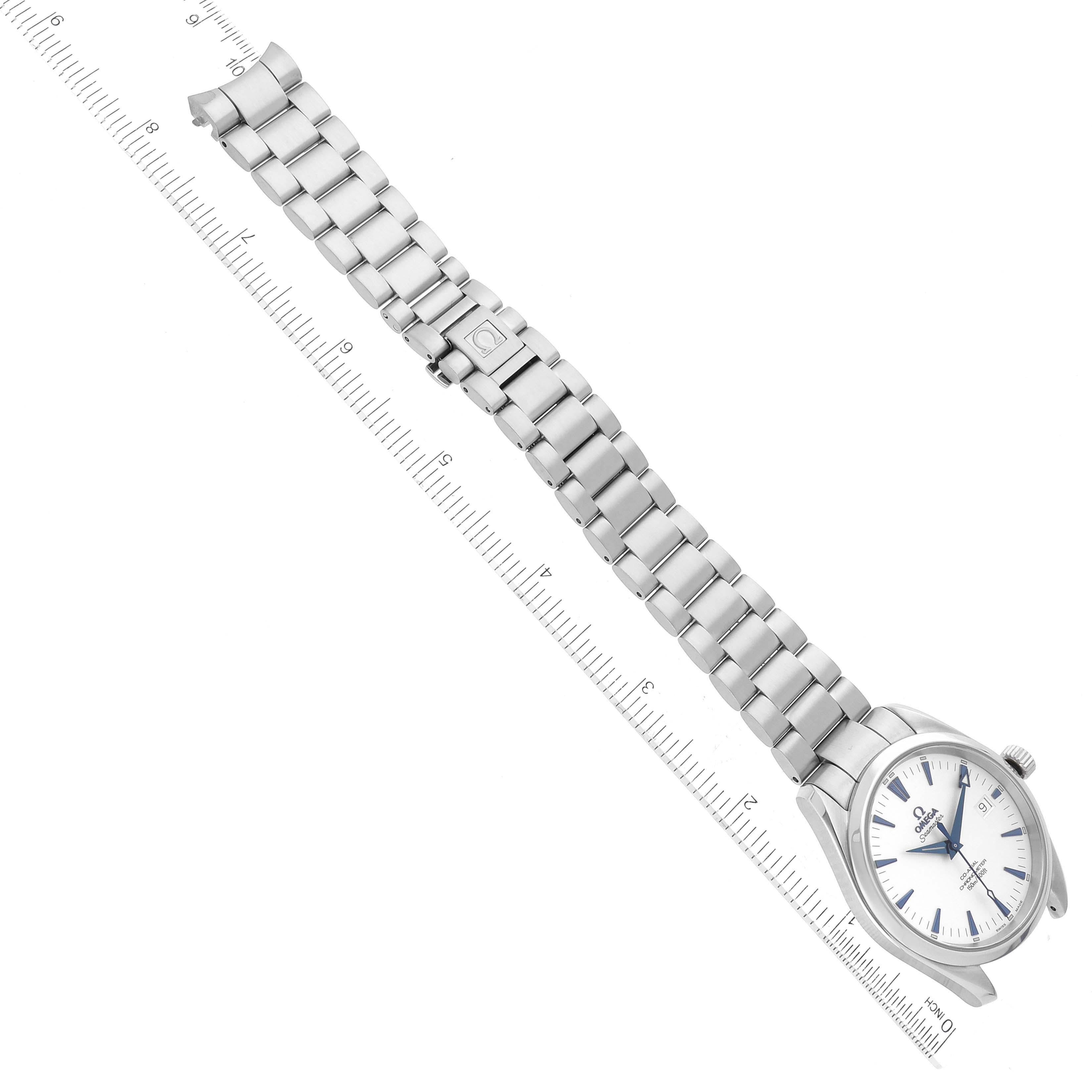 Omega Seamaster Aqua Terra Blue Hands Steel Mens Watch 2502.33.00 2
