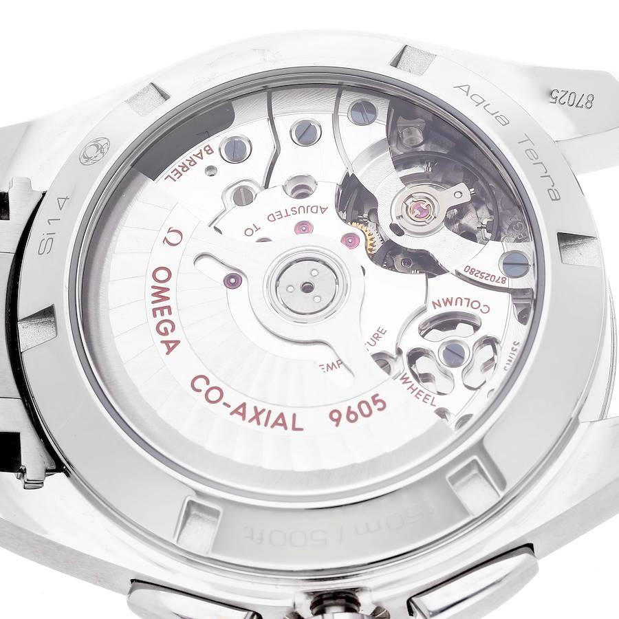Men's Omega Seamaster Aqua Terra Chronograph GMT Watch 231.10.43.52.06.001 Box Card For Sale