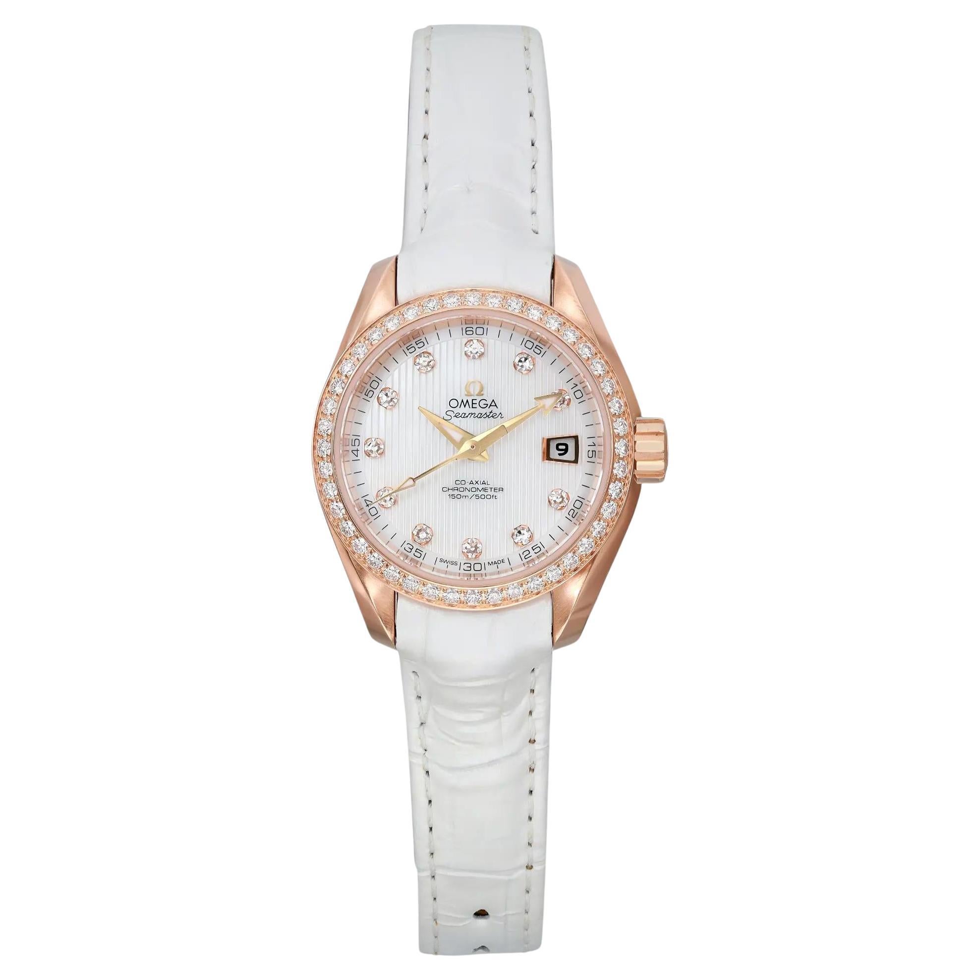 Omega Seamaster Aqua Terra Diamond MOP Dial Automatic Watch 231.58.30.20.55.001 For Sale