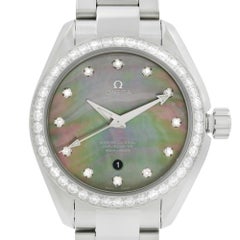 Omega Seamaster Aqua Terra Diamond MOP Dial Ladies Watch 231.15.34.20.57.001