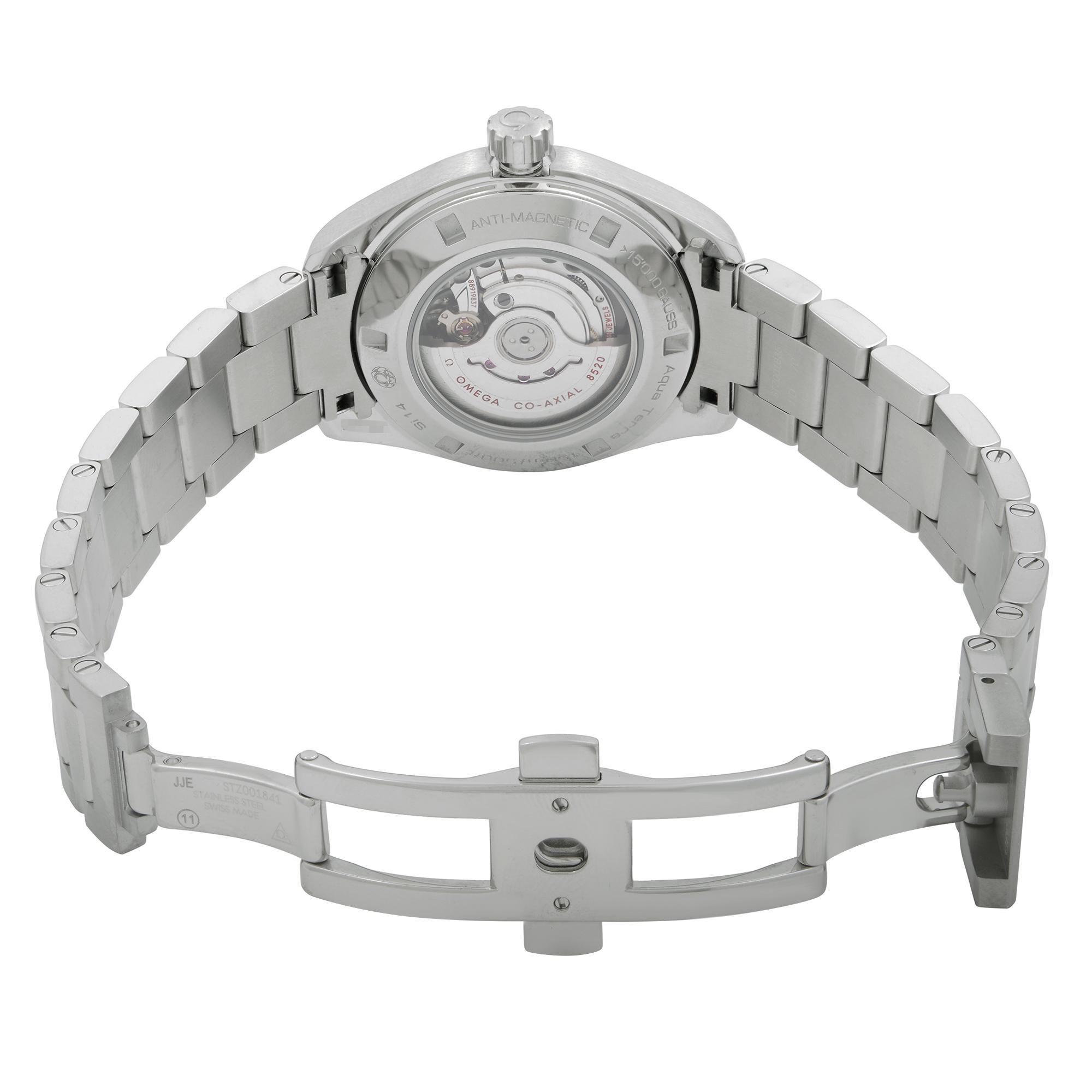 Omega Seamaster Aqua Terra Diamond MOP Dial Ladies Watch 231.15.34.20.57.001 For Sale 2