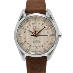 Omega Seamaster Aqua Terra Gmt 43MM 231.13.43.22.02.004 Silver Dial Steel Watch