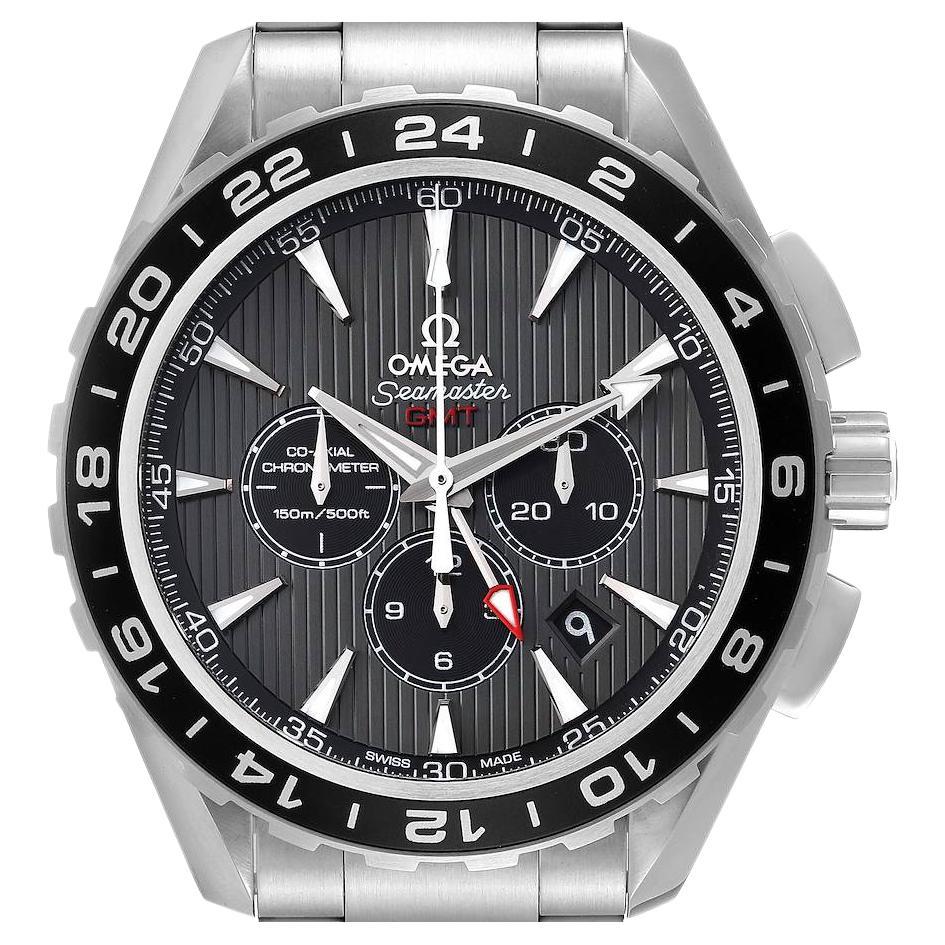 Omega Seamaster Aqua Terra GMT Chronograph Watch 231.10.44.52.06.001 Box Card