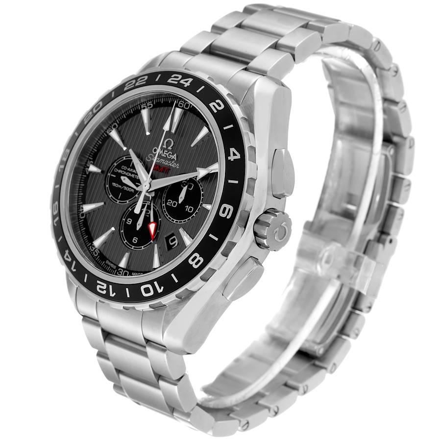 Uomo Omega Seamaster Aqua Terra GMT Chronograph Orologio 231.10.44.52.06.001 Non indossato