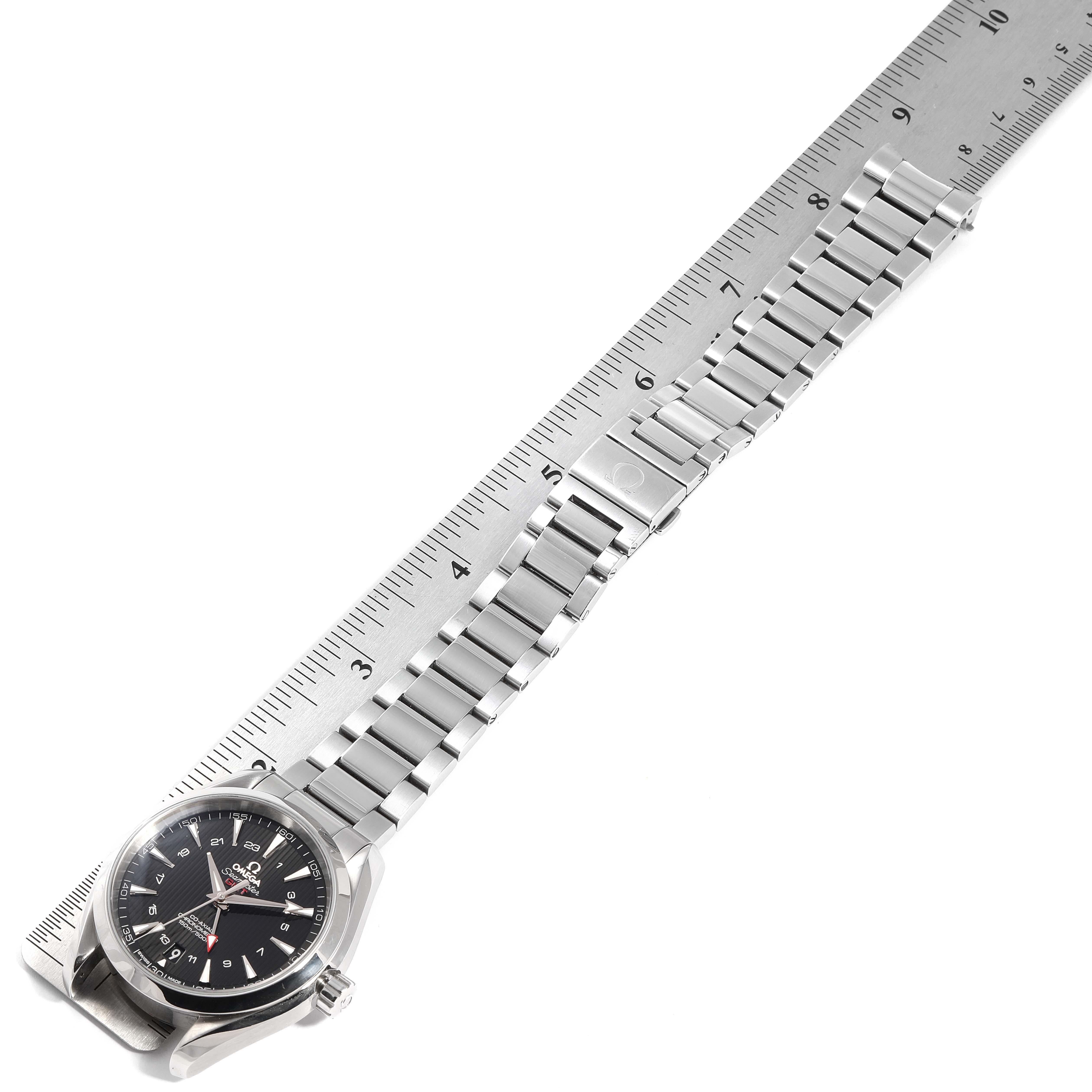 Omega Seamaster Aqua Terra GMT Co-Axial Watch 231.10.43.22.01.001 Box Card For Sale 1
