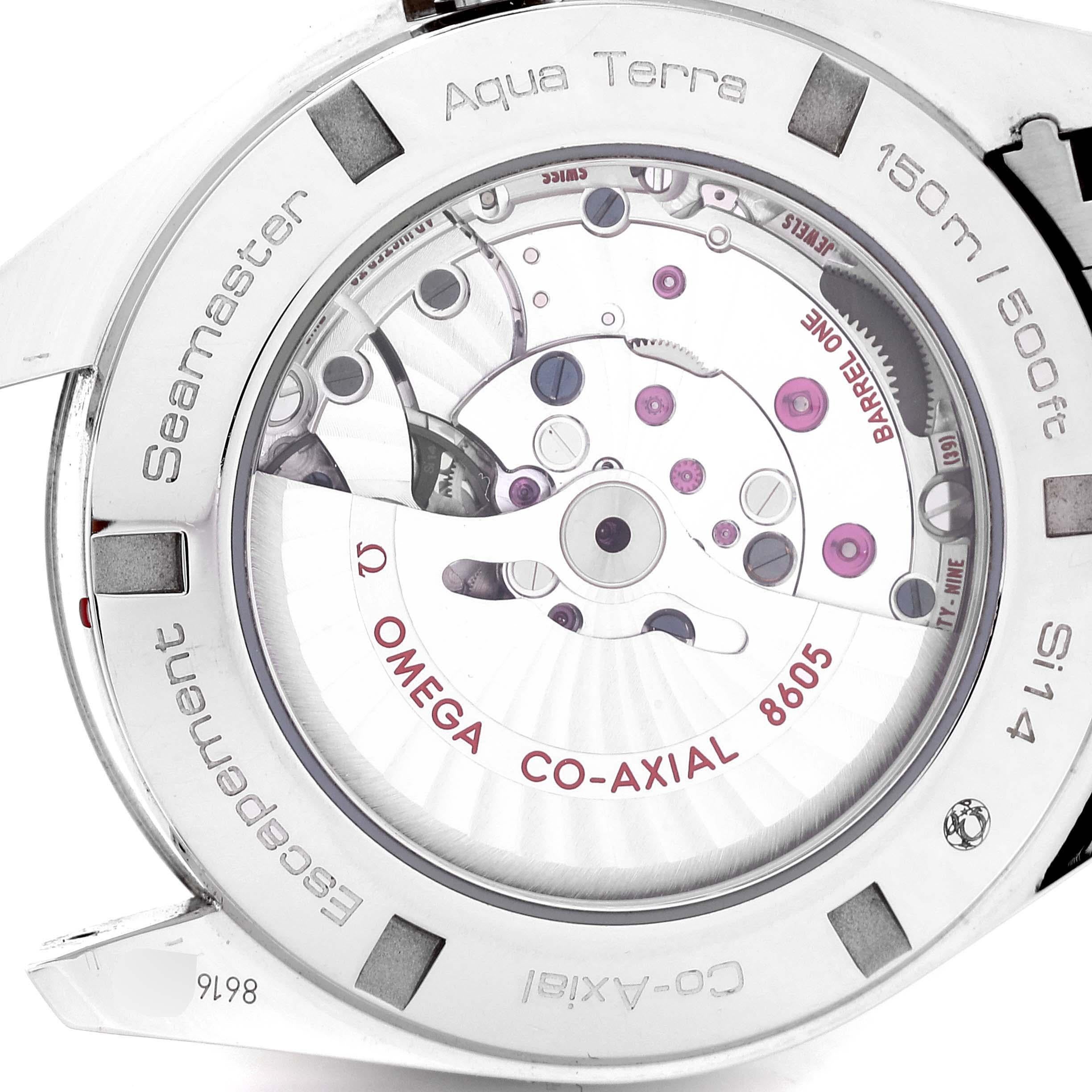 Omega Seamaster Aqua Terra GMT Co-Axial Watch 231.10.43.22.01.001 Box Card For Sale 2
