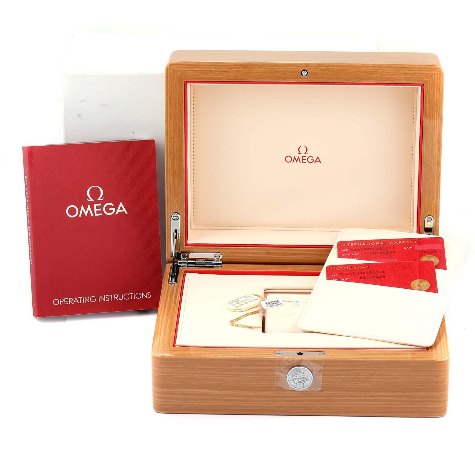 Omega Seamaster Aqua Terra GMT Co-Axial Watch 231.10.43.22.01.001 Box Card For Sale 3