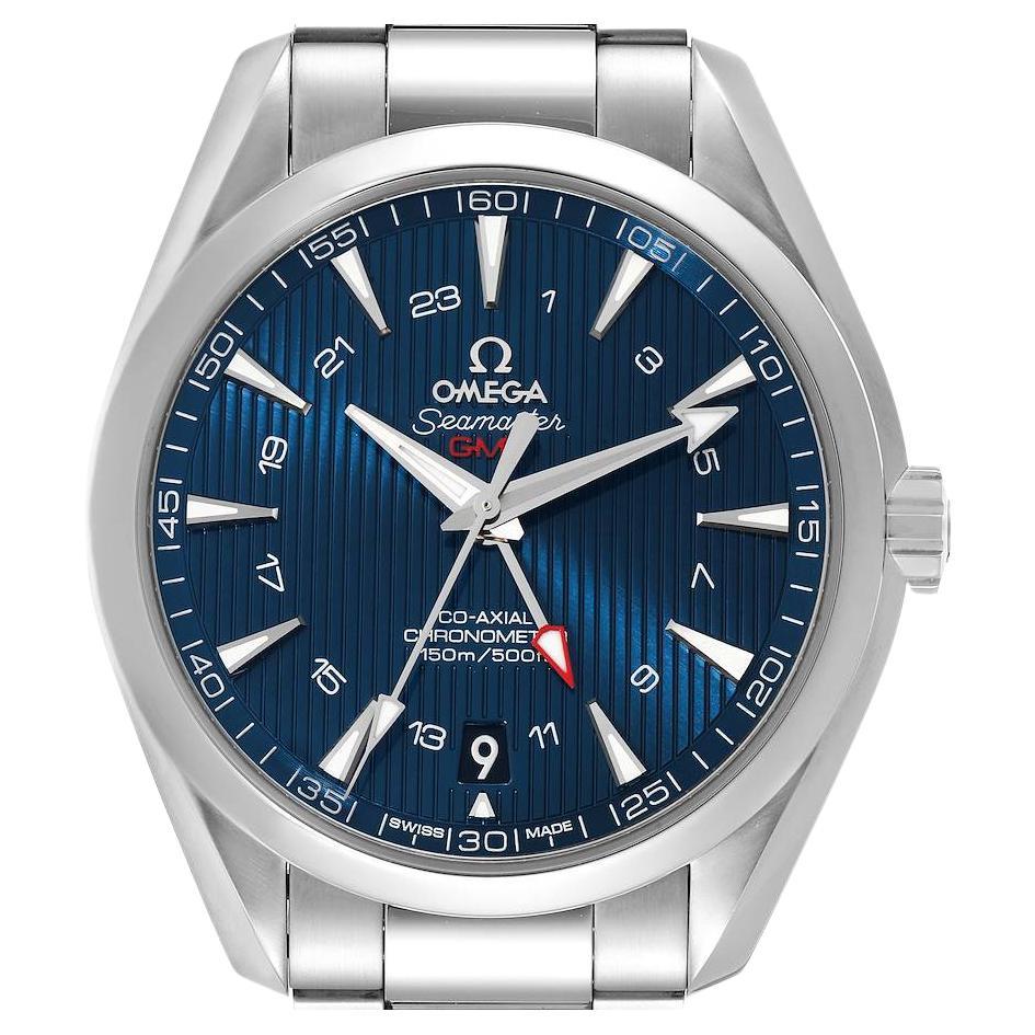 Omega Seamaster Aqua Terra GMT Co-Axial Watch 231.10.43.22.03.001 Box Card