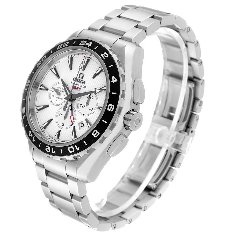 Omega Seamaster Aqua Terra GMT Mens Watch 231.10.44.52.04.001 In Excellent Condition In Atlanta, GA