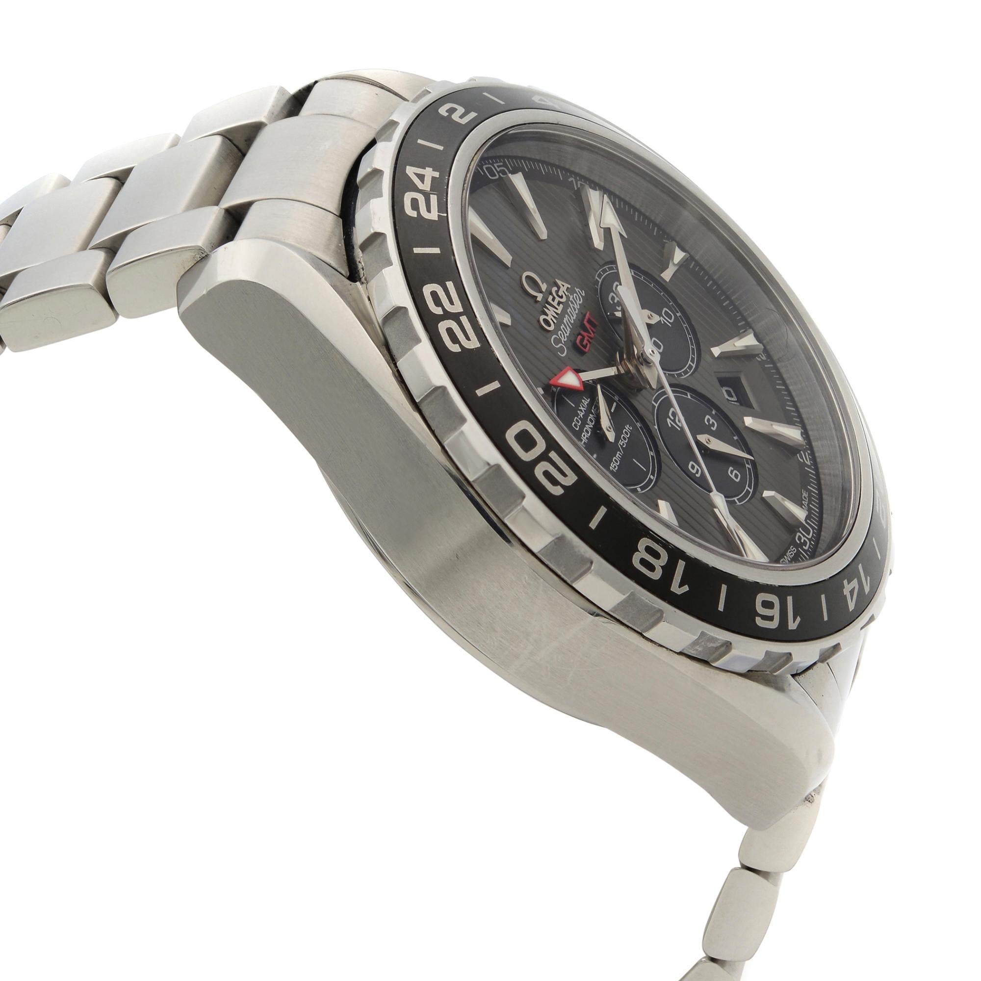 omega seamaster gmt co-axial chronometer 150m/500ft