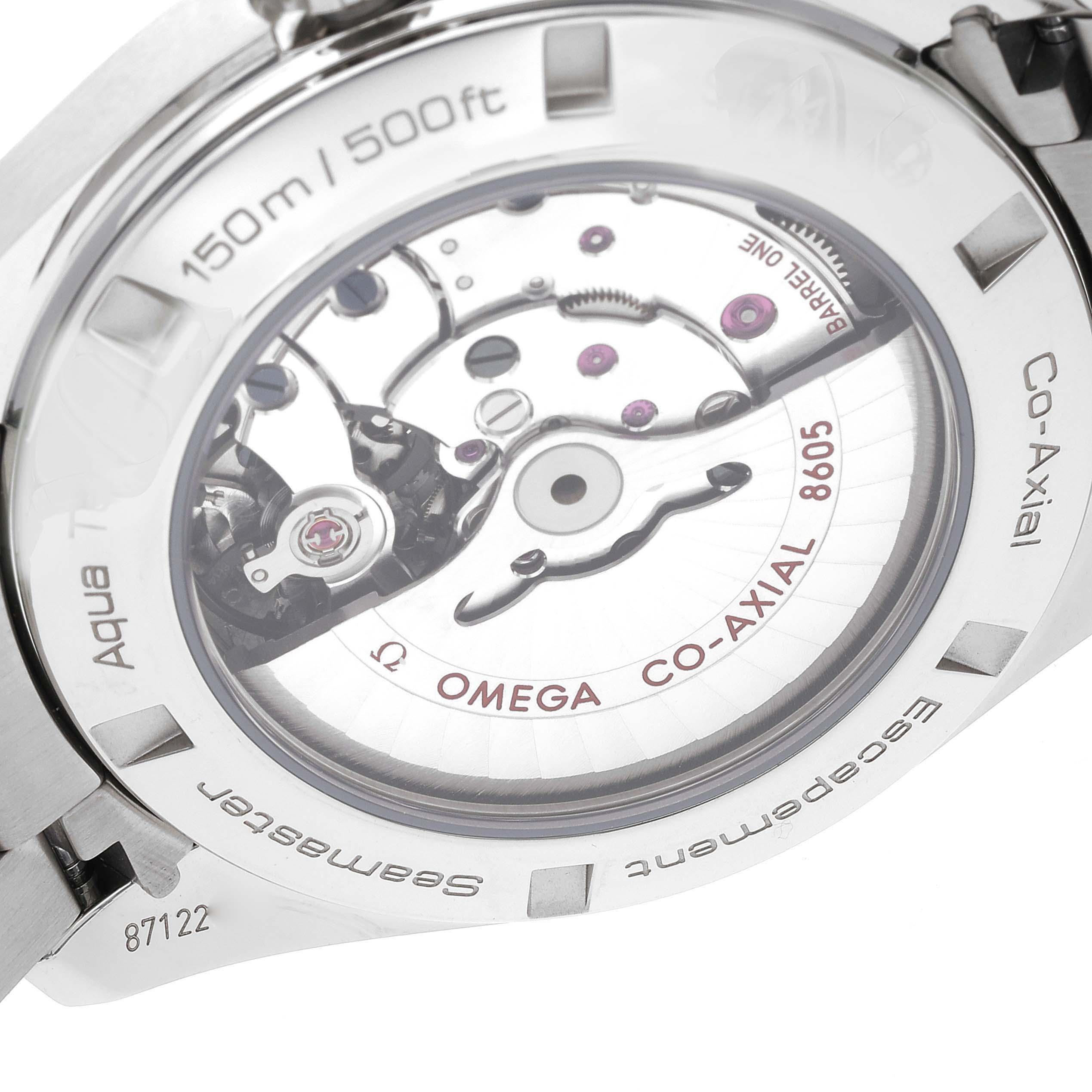 Omega Seamaster Aqua Terra GMT Steel Mens Watch 231.10.43.22.01.001 Unworn en vente 2