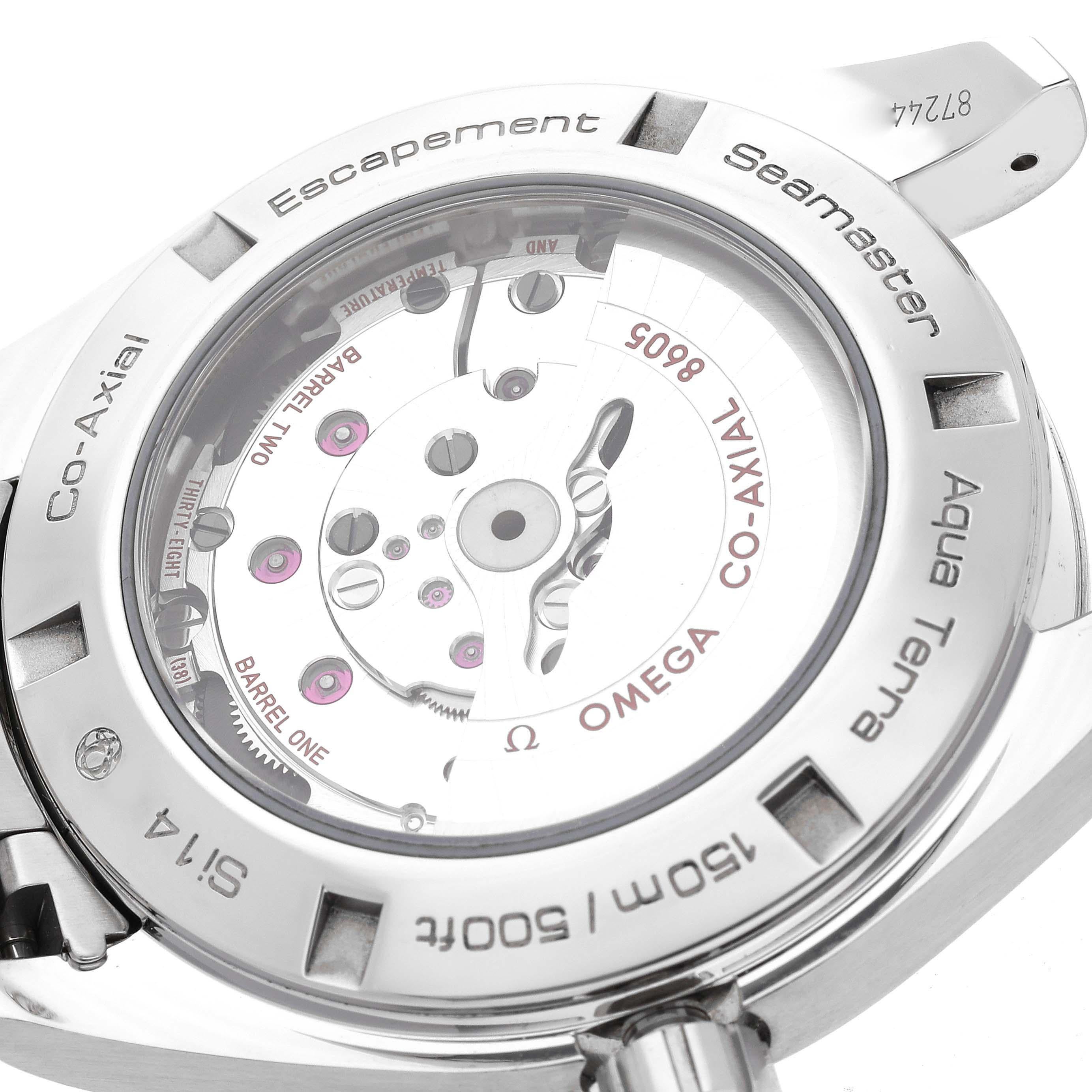 Omega Seamaster Aqua Terra GMT Acciaio Orologio Uomo 231.10.43.22.03.001 Scheda Box 1