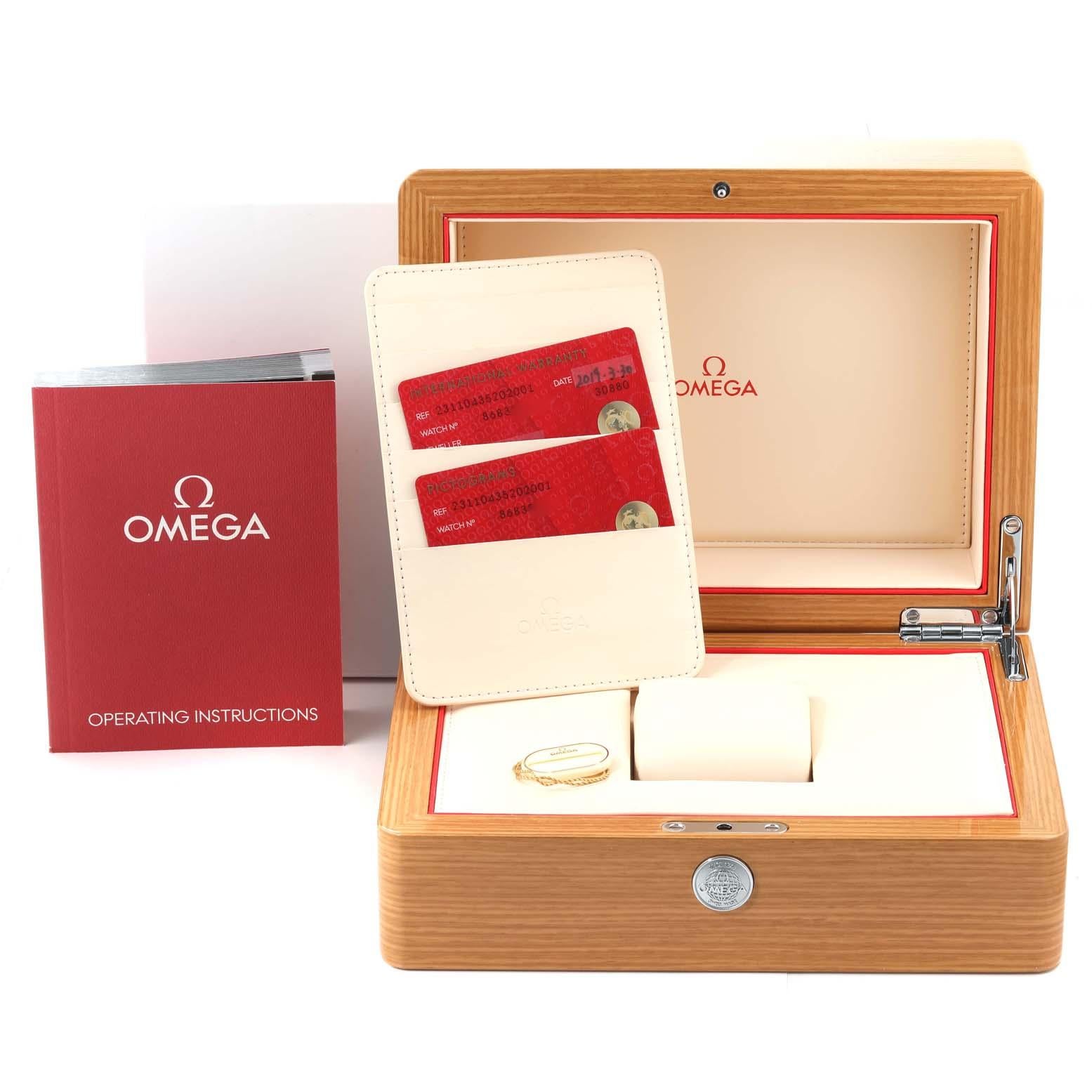 Omega Seamaster Aqua Terra GMT Montre pour hommes 231.10.43.52.02.001 Carte de boîte en vente 6