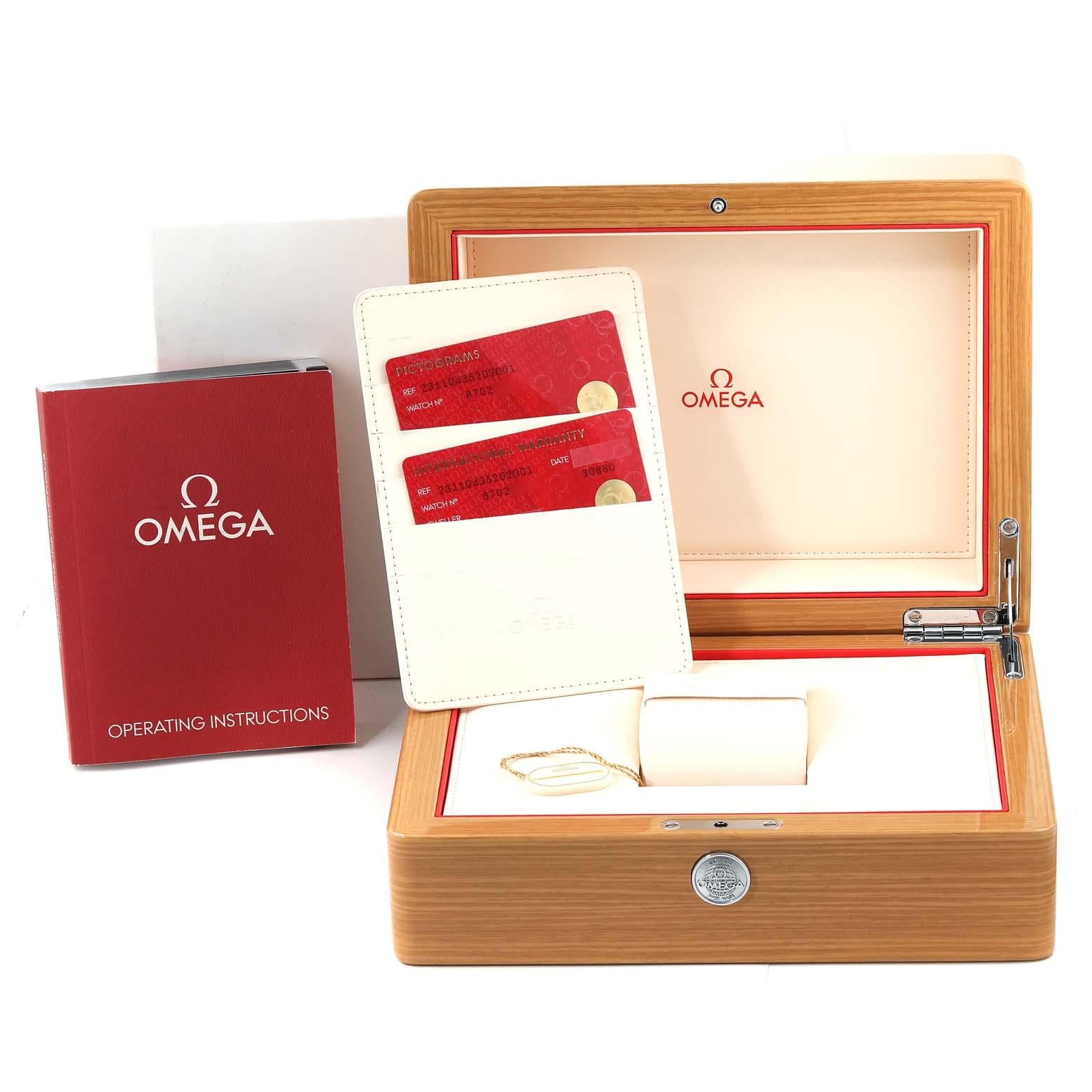 Omega Seamaster Aqua Terra GMT Montre pour hommes 231.10.43.52.02.001 Carte de boîte en vente 5
