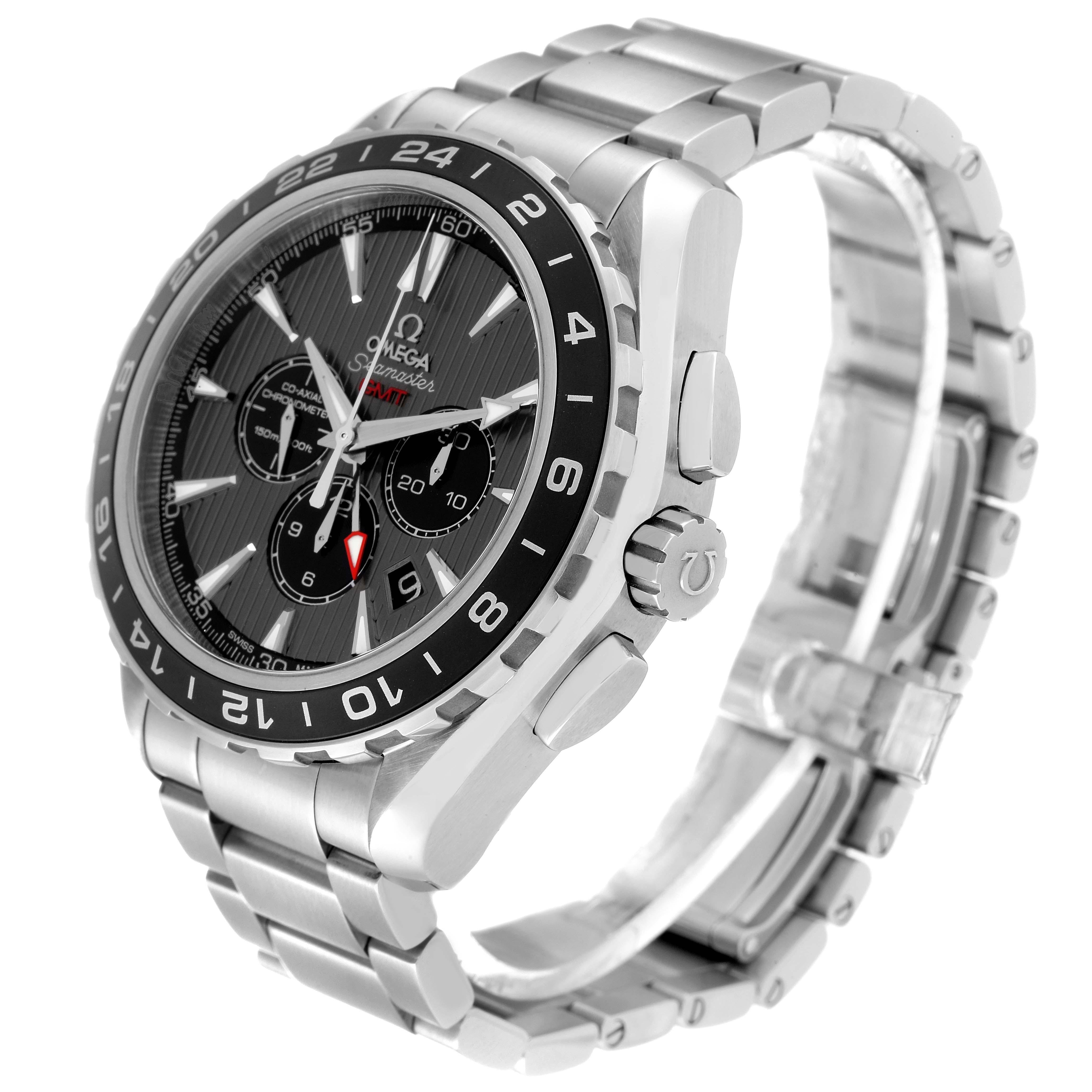 Omega Seamaster Aqua Terra GMT Acciaio Orologio Uomo 231.10.44.52.06.001 Scheda Box 1