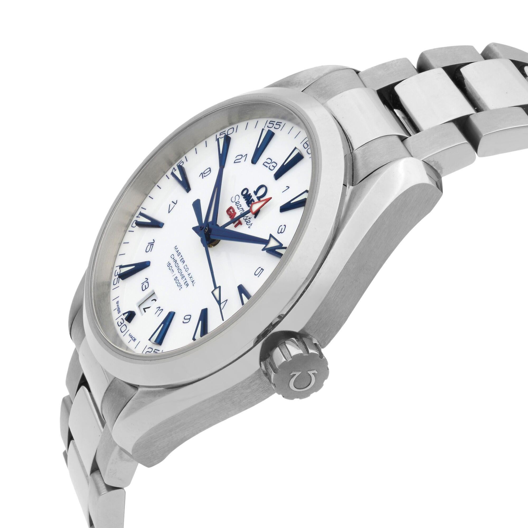 omega seamaster aqua terrra gmt titanium men's automatic watch