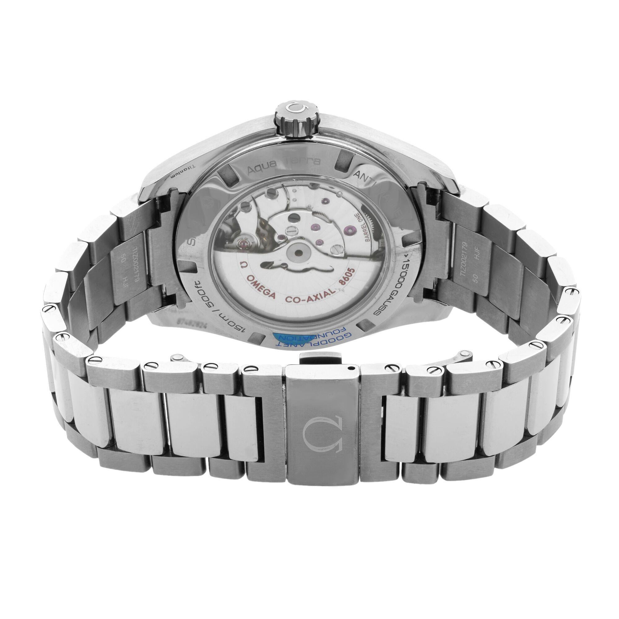 Modern Omega Seamaster Aqua Terra GMT Titanium Automatic Mens Watch 231.90.43.22.04.001