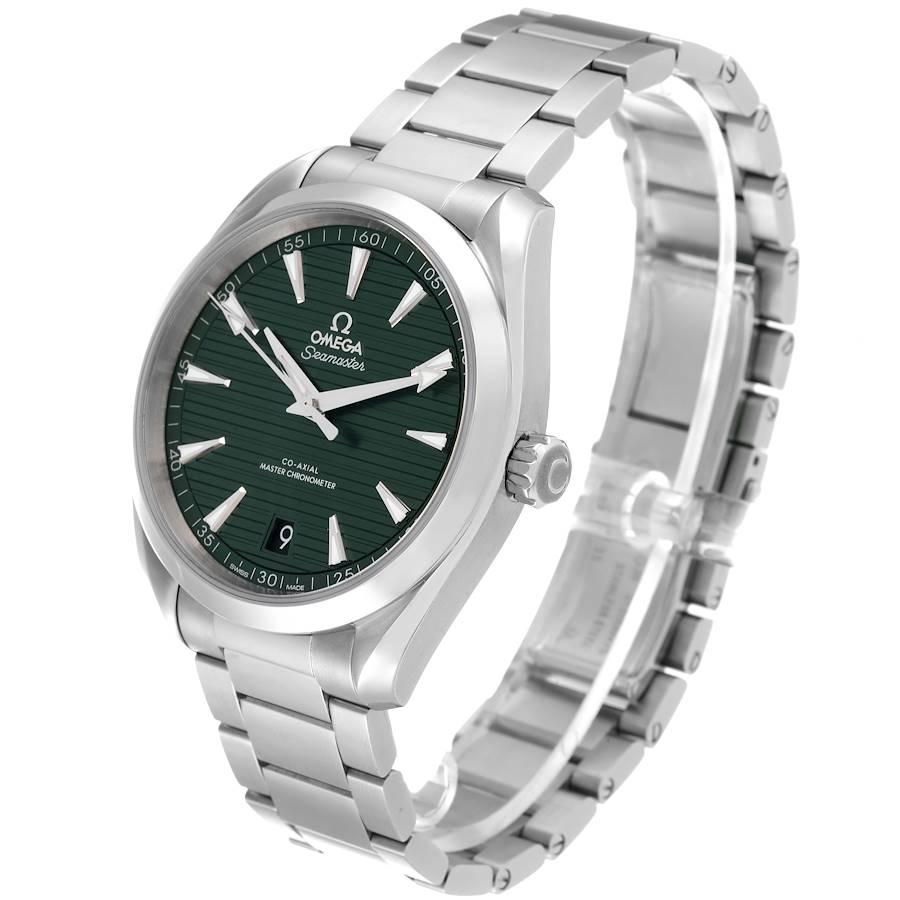 Omega Seamaster Aqua Terra Grünes Zifferblatt Stahluhr 220.10.41.21.10.001 Boxkarte Herren im Angebot