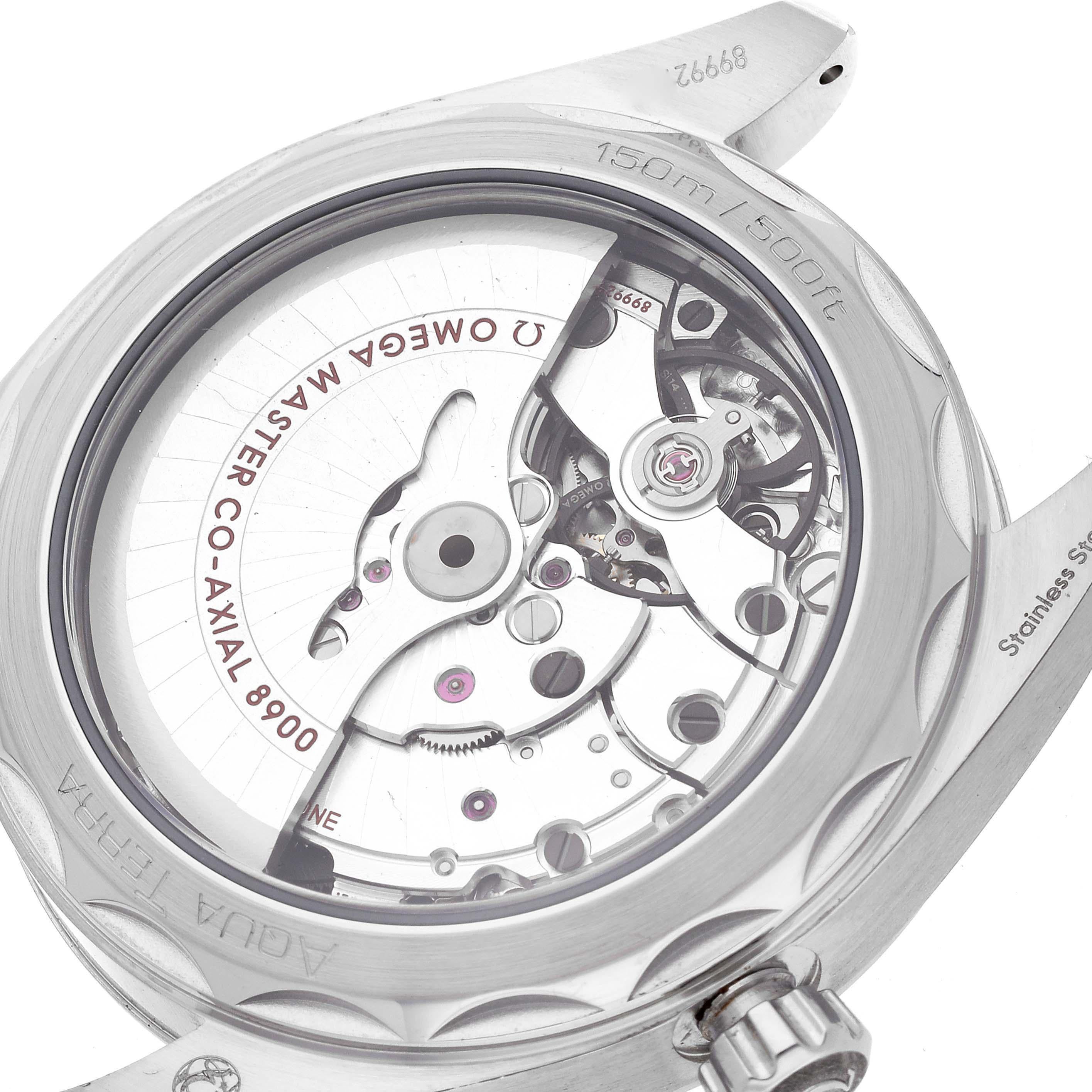 Omega Seamaster Aqua Terra Quadrante Verde Acciaio Orologio 220.10.41.21.10.001 Scheda Box 2
