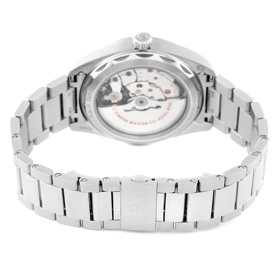 Omega Seamaster Aqua Terra Grünes Zifferblatt Stahluhr 220.10.41.21.10.001 Boxkarte im Angebot 3