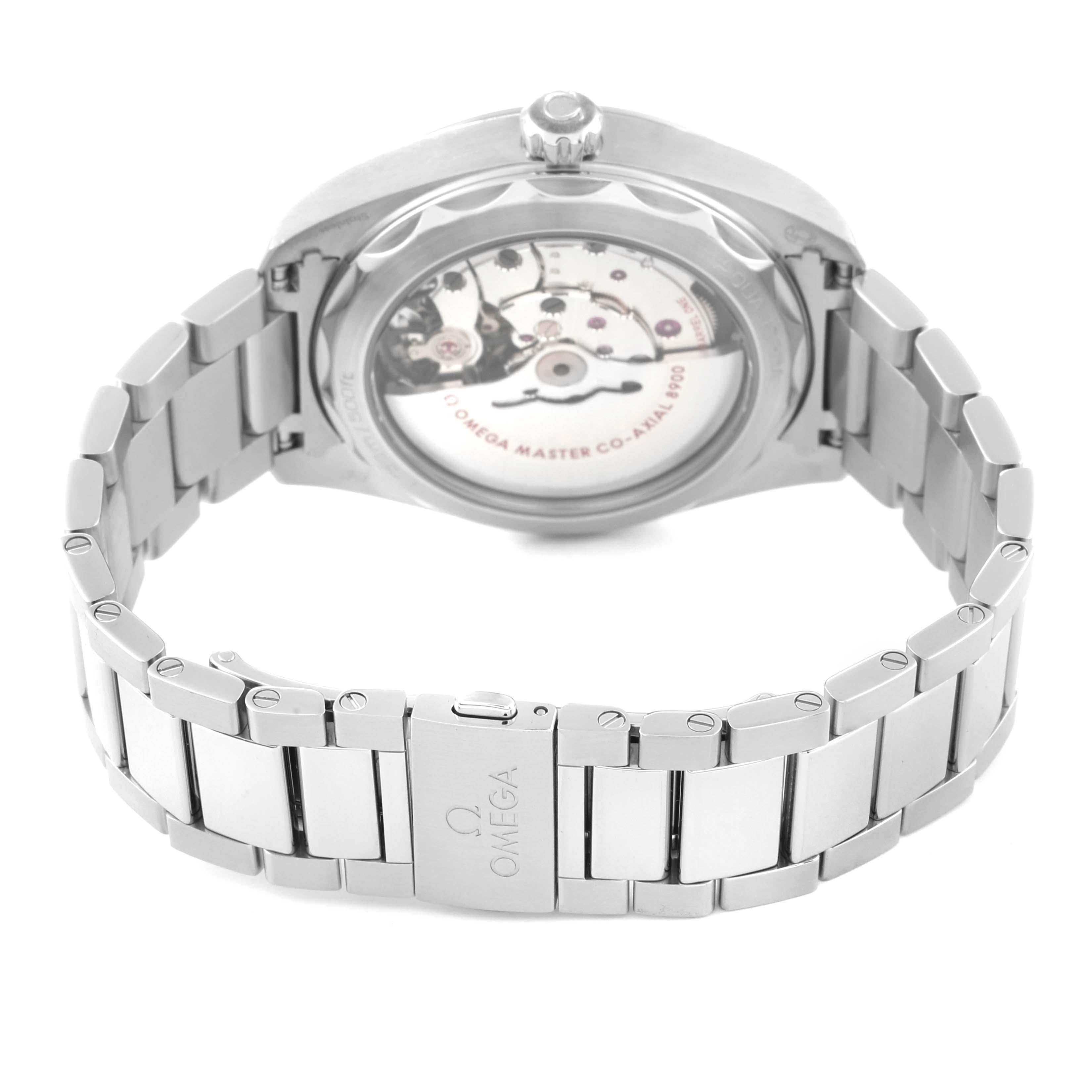 Omega Seamaster Aqua Terra Quadrante Verde Acciaio Orologio 220.10.41.21.10.001 Scheda Box 3