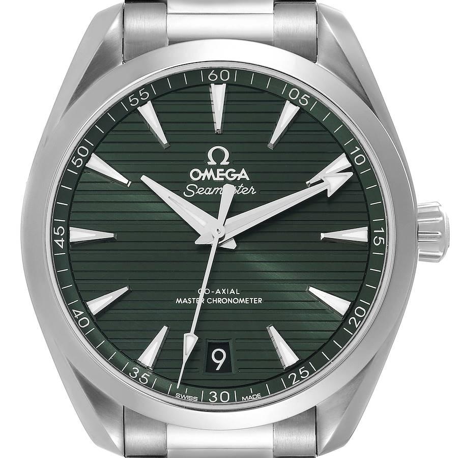 Omega Seamaster Aqua Terra Grünes Zifferblatt Stahluhr 220.10.41.21.10.001 Boxkarte im Angebot