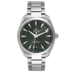 Omega Seamaster Aqua Terra Green Dial Steel Watch 220.10.41.21.10.001 Unworn