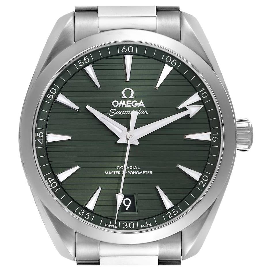 Omega Seamaster Aqua Terra Green Dial Steel Watch 220.10.41.21.10.001 Unworn