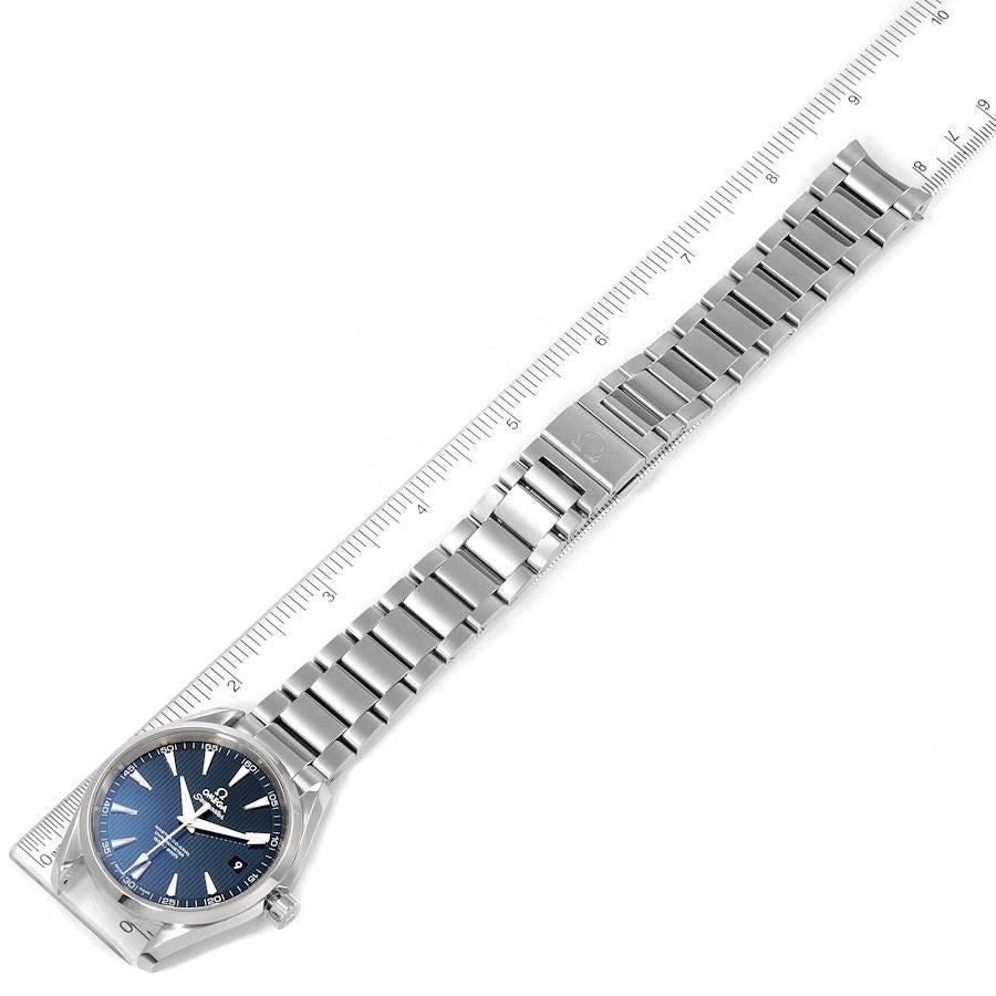 Omega Seamaster Aqua Terra Herren Stahl Uhr 231.10.42.21.03.001 Box-Karte im Angebot 5