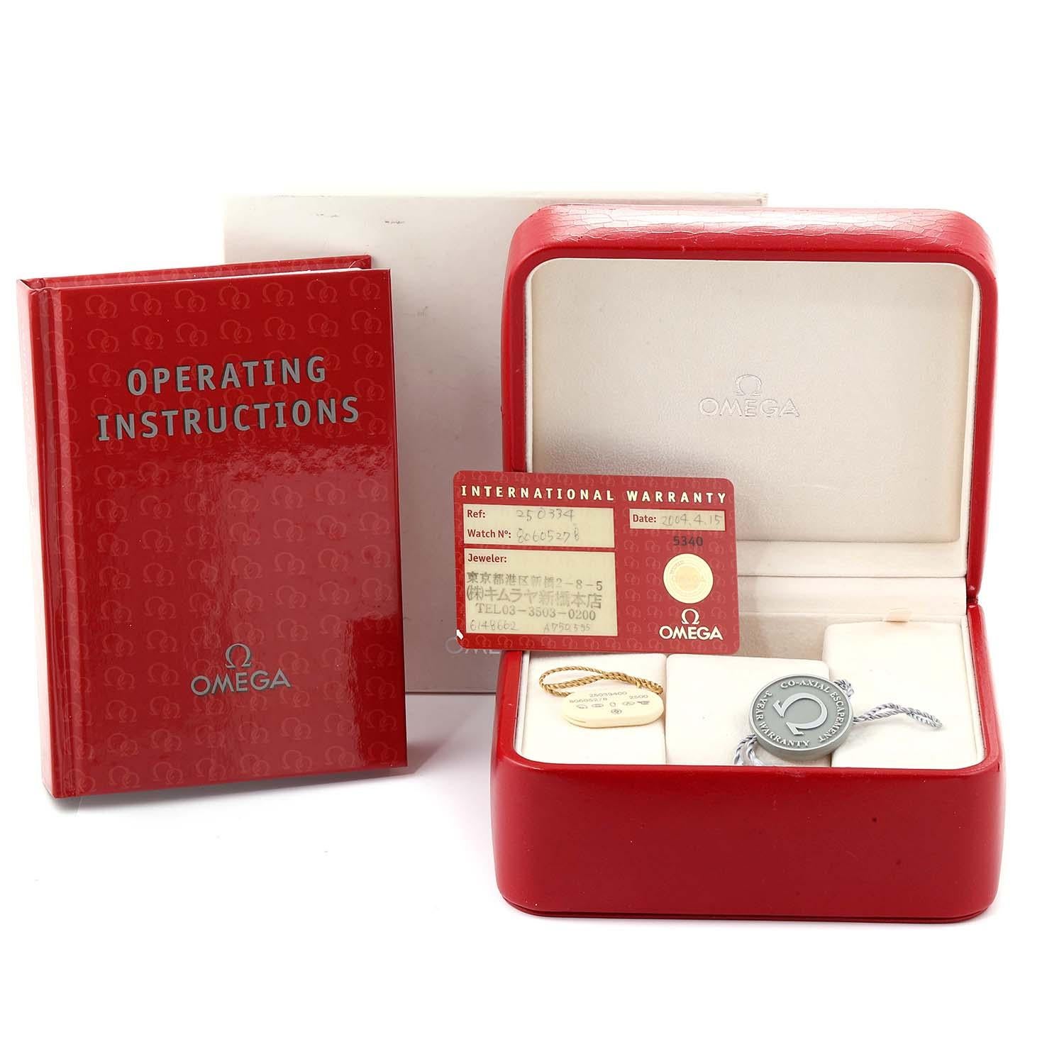 Omega Seamaster Aqua Terra Men S Steel Watch 2503 34 00 Box Papers For Sale At 1stdibs